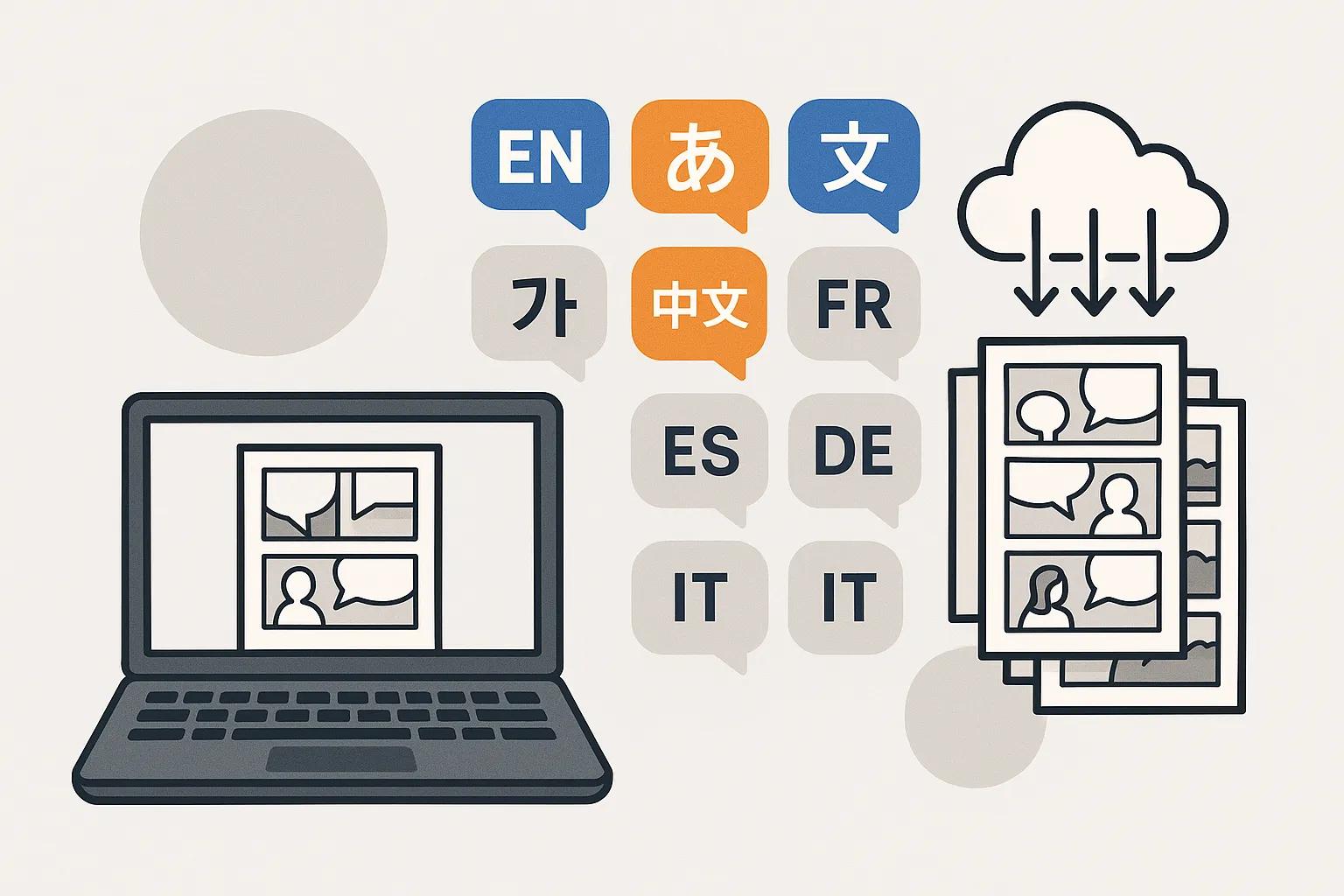 Comic Translator multiple language support and bulk translation