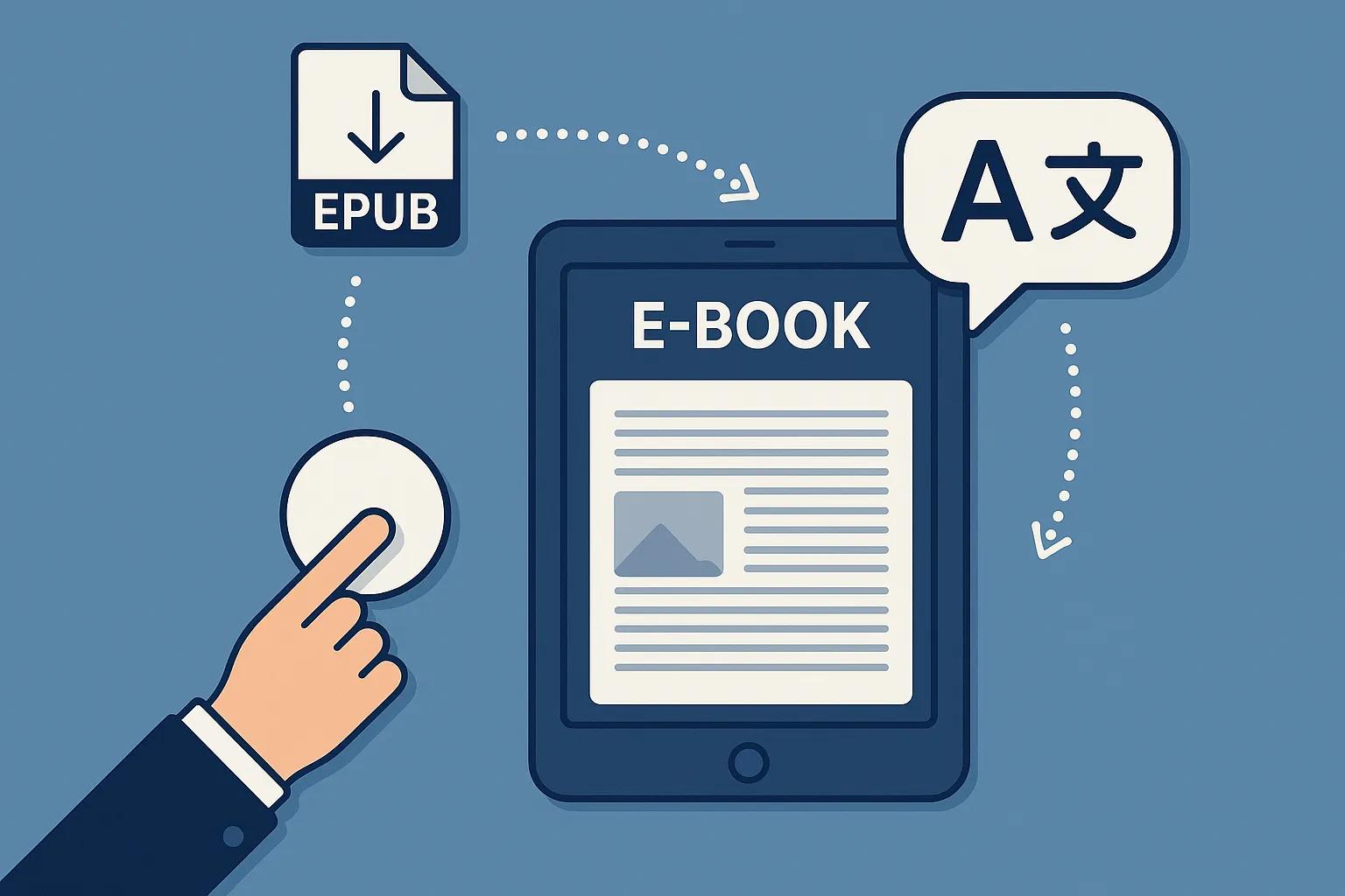 One-click Epub Translator interface