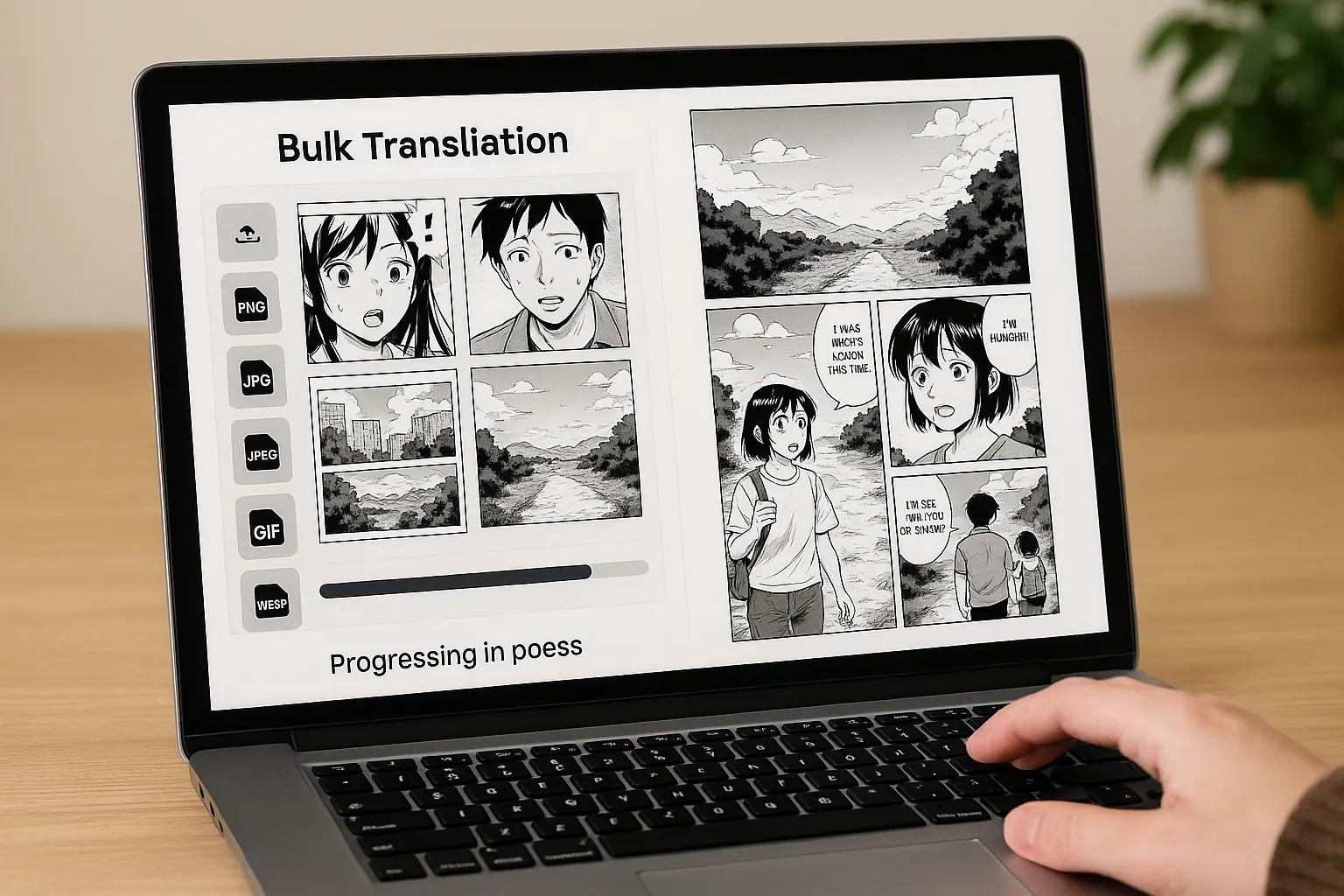 Bulk manga translation feature