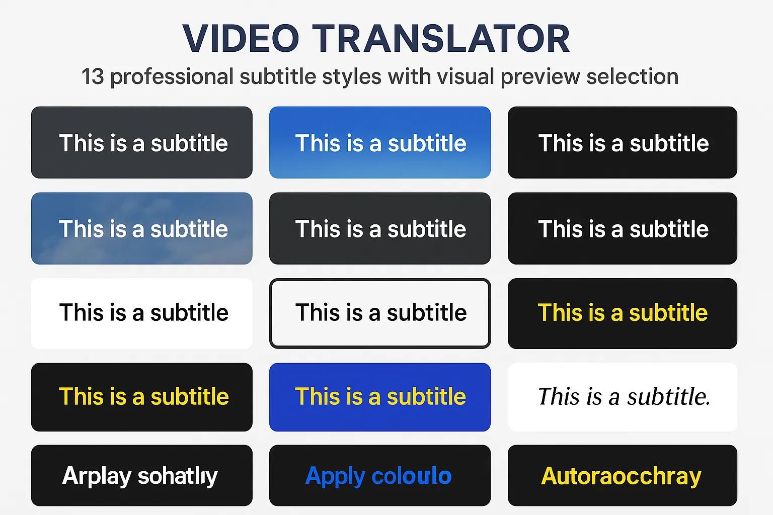 Doculator Subtitle Customization