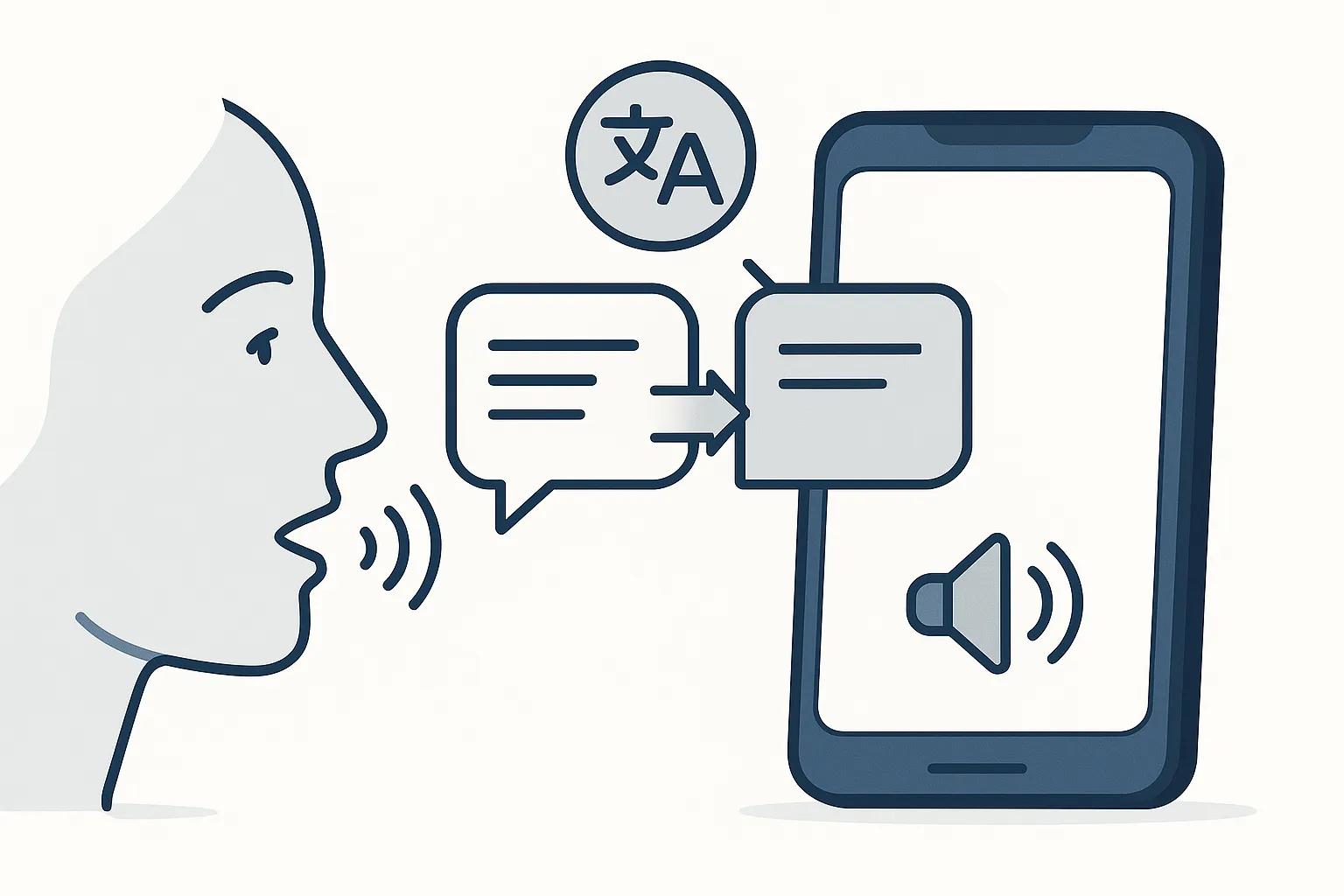 Voice Translator real-time translation interface